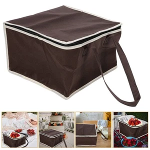 Bolsa de entrega de alimentos con aislamiento térmico tela no tejida calentador de alimentos calientes portador - Imagen 1 de 9