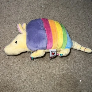 Ganz Webkinz Rainbow Plush Armadillo Stuffed Animal Toy NO TAGS Retired - Picture 1 of 7