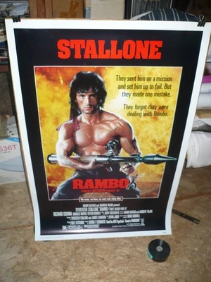 RAMBO / FIRST BLOOD PART 2, orig gerolltes 1er / Filmposter [Sylvester Stallone] - Bild 1 von 2