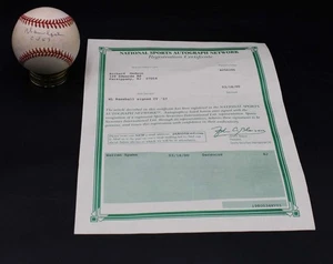 Warren Spahn Signed Rawlings ONL Baseball Autograph Inscribed CY 57 ZJ20260 - Picture 1 of 7