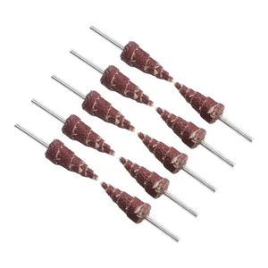 10pcs Polishing tool 80 Grit Cone Abrasive Cloth Flap Wheels Polishing - Picture 1 of 12