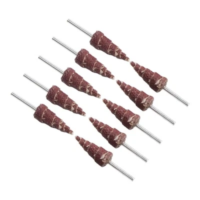 10pcs Polishing tool 80 Grit Cone Abrasive Cloth Flap Wheels Polishing - Image 1 of 4