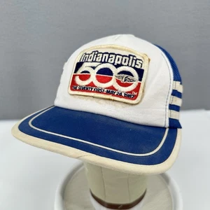 Vintage 1987 Indianapolis 500 Hat Cap Foam Front Adjustable Snapback Headwear - Picture 1 of 15