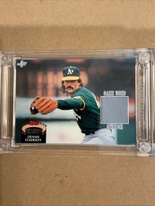 2025 Jersey Fusion Game Used Swatch Dennis Eckersley A’s - Picture 1 of 2