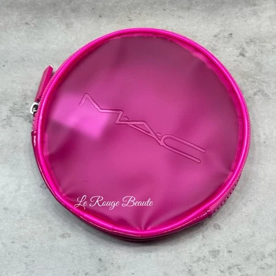 MAC Cosmetics Neon Pink Makeup Cosmetic Toiletry Bag 6x6x1 - Image 1 of 2