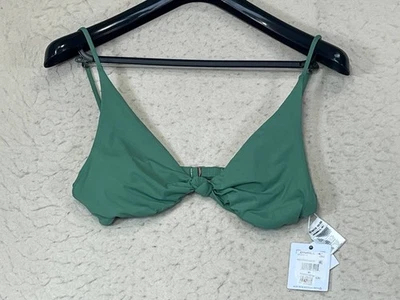 NWT O’Neill Women’s Bikini Swim Top Size XL Cup D Adjustable Straps Green - Image 1 of 4