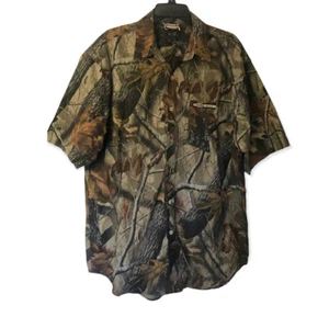 Vintage Camouflage Shirt Men's Size Large Realtree Button Up Winchester Hunting - Picture 1 of 9