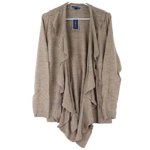 Karen Scott Damen Luxsoft Rüschen Strickjacke, X-Large, Chestnut Heather - Bild 1 von 3