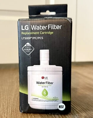 Genuine LG LT500P Refrigerator Water Filter Cartridge OEM 6 Month NEW - Image 1 of 3