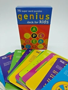 Genius Deck for Kids: 75 Super Word Puzzles 1997 - Imagen 1 de 3