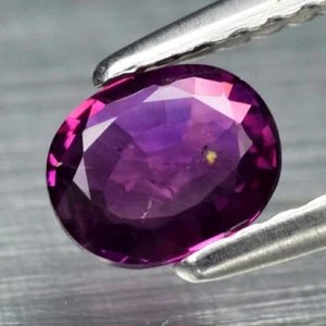 0.47 CT Zafiro Natural Púrpura sin Calefacción Oval origen Madagascar(Ver Vídeo) - Bild 1 von 2