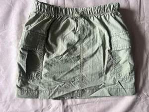 Art Class Skirt Girl's Size Small (6-7) Green Woven Cargo Pocket Elastic Waist - Picture 1 of 12