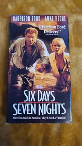 Six Days Seven Nights VHS 1998 Starring Harrison Ford Anne Heche David Schwimmer - Picture 1 of 3
