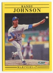 1991 Fleer #455 Randy Johnson Seattle Mariners - Picture 1 of 2
