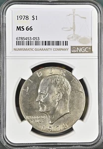 Dólar Eisenhower 1978 $1 NGC MS66 6785453-053 - Imagen 1 de 2