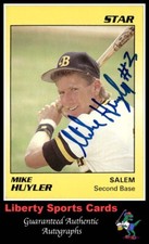 1990 Star Mike Huyler #8 Authentic Autographed Card Salem