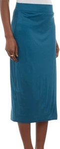 HELMUT LANG Ion Jersey Calf Length Midi Tube Skirt in Siphon Teal Size Small S - Picture 1 of 4