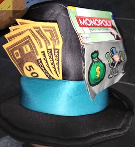 mr. monopoly game Adult hat costume accessory - Picture 1 of 4