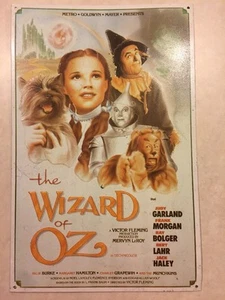 WIZARD OF OZ Metal/Tin Movie Poster by Turner Entertainment Co 1994  - Picture 1 of 1