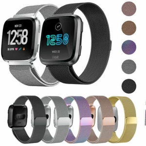 For Fitbit Versa 2 Milanese Magnetic Loop Metal Strap Stainless Steel Wrist Band - Picture 1 of 33
