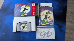 Gex 64: Enter the Gecko Nintendo N64 1998 EX CIB con manual y reg. Tarjeta! - Imagen 1 de 12