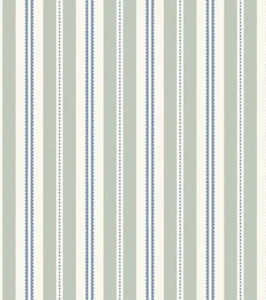 Borastapeter Nordic Folk - Hedda - Green/Blue Multi Stripe - 5817 Batch 240311 - Picture 1 of 1