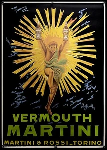 1980ca * Manifesto, Poster Decorativo "L Cappiello - Vermouth MARTINI & Rossi To - Foto 1 di 2