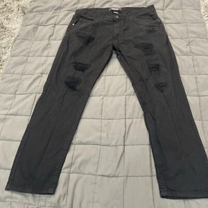 Smoke Rise Herren Jeans schwarz distressed Goth Gore Gr. 40/32 82930 - Bild 1 von 9