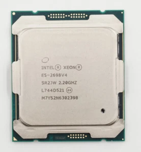 Intel Xeon E5-2698 V4 2.20Ghz 20-Cores 50MB LGA 2011 CPU P/N: SR2JW Tested - Picture 1 of 2