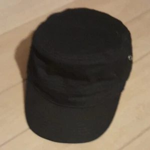 Military Style Hat Black Adjustable adult cap - Picture 1 of 5