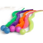 Bunt Hüpfball Fuzzy Wurm Katzen spielzeug Ball farbe zufällig