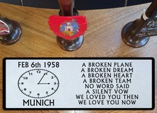 Manchester United Busby Babes Munich Bar Runner 2 - Man Cave Private Bar Mat