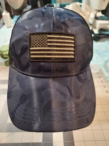 Blue American Flag Camo Cap - Picture 1 of 6