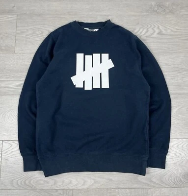 Undefeated Navy Crew Neck Logo Sweatshirt S size mens - Image 1 of 4