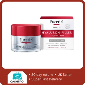 Eucerin Anti-Age Hyaluron Filler + Volume-Filler Night Cream 50ml - Picture 1 of 2