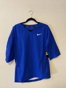 Nike MLB Baseball Jacket 3/4 Sleeve Cage Jacket Royal Blue Size S New 897383-493 - Picture 1 of 3