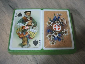 Ancien jeu de 54 cartes La Suisse Historique MULLER TBE - Picture 1 of 14