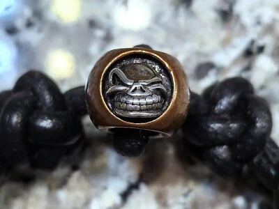 Starlingear Slickster/Strider Cuchillo de Cuentas Pulsera de Cuero para Hombre 100% Hecho a Mano Foto 1 de 4