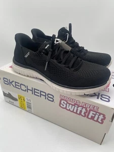 Skechers Virtue Women’s Stretch Knit Hands Free Swift Fit Shoe Black US 6 or 7 - Picture 1 of 20
