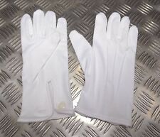 3 Dart White Cotton Parade Ceremonial Gloves Genuine Military Issue Size S - M
