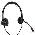 2.5mm Business Headset Binaural Corded Headset with HD Mic for Home Office C GOD