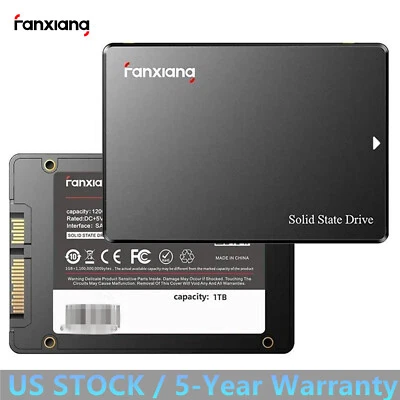 Fanxiang 2.5'' SATA SSD 1TB Internal SSD Hard Drive 550MB/s for PC Desktop Mac