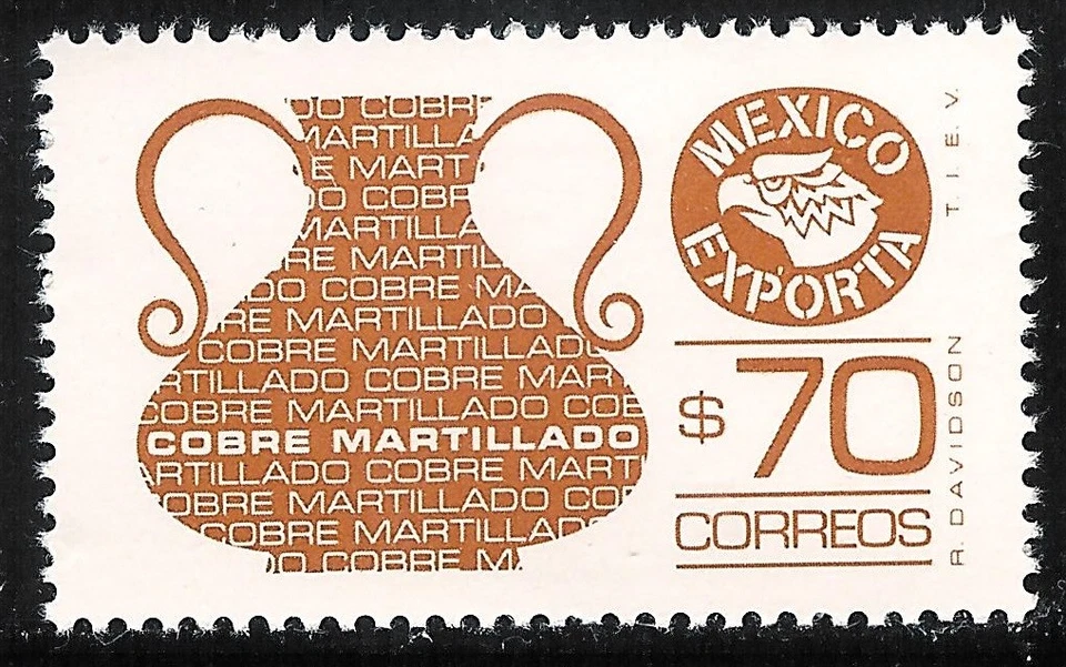 papel pe163 México Exporta MNH 8 Sc#1468a Mc#1799Ax Et#ex163 perf 14 Foto 1 de 1