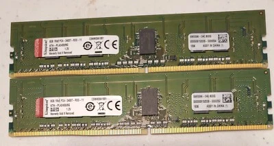 KINGSTON 8GB 1RX8 PC4-2400T-RD0-11 KTH-PL424S8/8G - Image 1 of 2