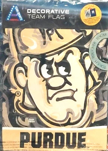 Purdue Boilermakers Suede Reflections Justin Patten Garden Flag New Evergreen Cover