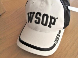World Series of Poker 2013 Collectible Ball Cap Adjustable NWT Black&White WSOP - Picture 1 of 6