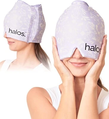 MYHALOS My Halos Migraine & Tension Headache Relief Cold Compress Therapy Cap - Purple