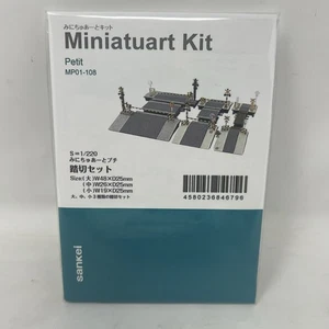 Sankei 1/220 scale Miniature Art Petit Z gauge Railroad Crossing Set MP01-108 - Picture 1 of 4