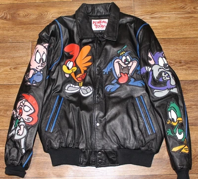 Chaqueta de cuero vintage Montana Toons TINY TOON ADVENTURES años 90 M Foto 1 de 4