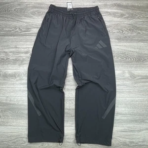 Adidas ZNE Woven Pant Mens Large Black Baggy Ankle Toggle Warm Up Track JN9031 - Picture 1 of 16